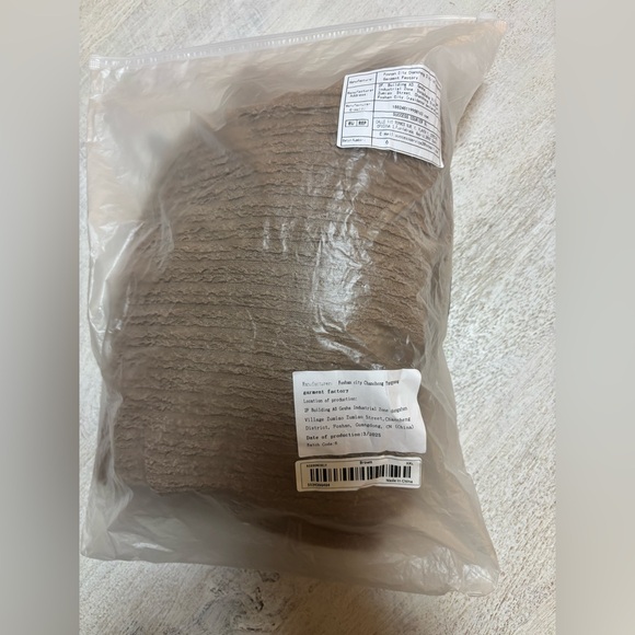 Amazon Tan Ribbed Jumpsuit Set - Picture 7 of 8